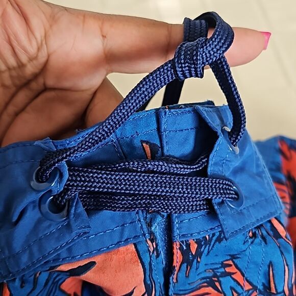 Old Navy Men's Lightweight Shorts Medium Blue/ Orange - Picture 7 of 16